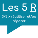 Les 5 R 3 sur 5 : Réutiliser et/ou réparer